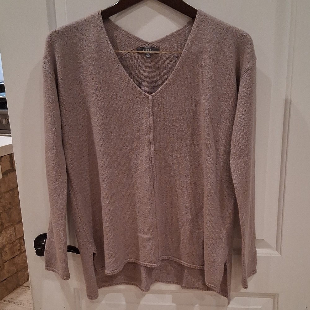 Be Cool Sweater Top Size Medium Dusty Rose Color High/Low Hem Cozy Soft